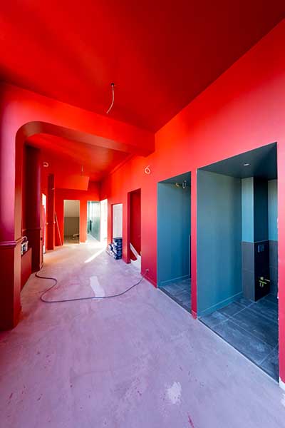 chantier immobilier - couloirs